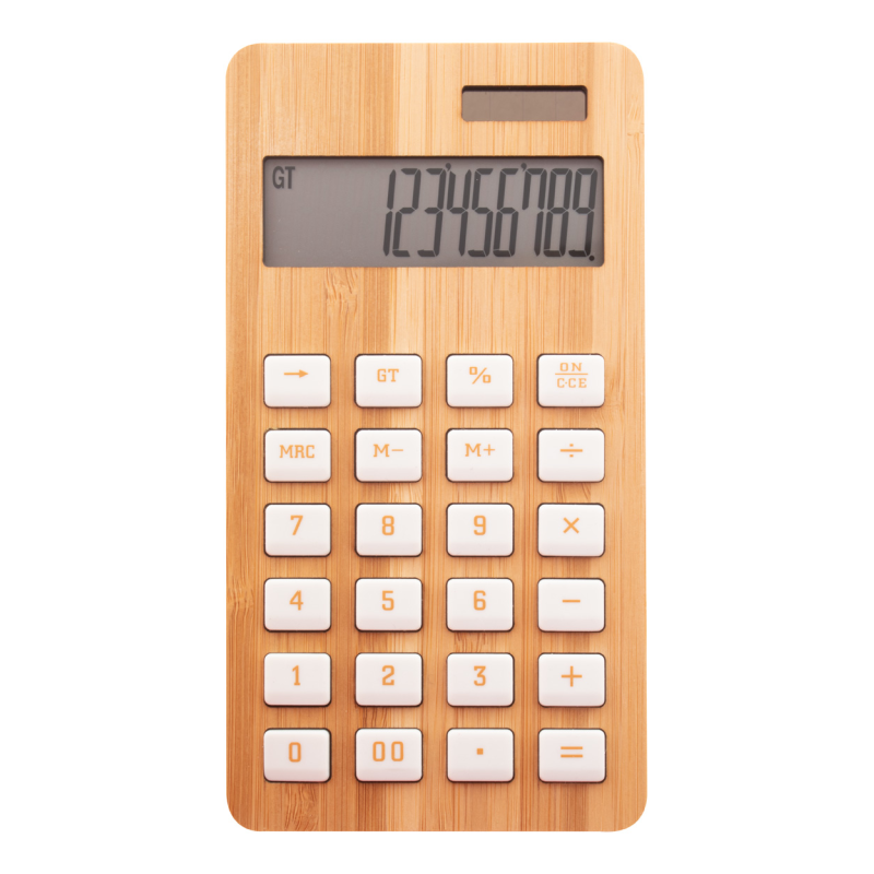 kalkulačka z bambusu