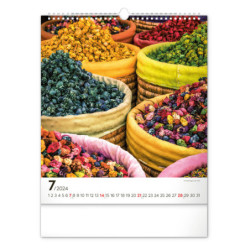 Nástěnný kalendář 2024 Koření a bylinky