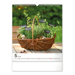 Nástěnný kalendář 2024 Koření a bylinky