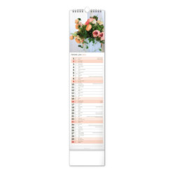 Nástěnný kalendář 2024 Kravata - Květiny CZ/SK