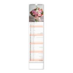 Nástěnný kalendář 2024 Kravata - Květiny CZ/SK