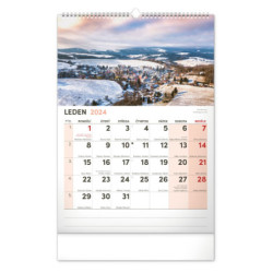 Nástěnný kalendář 2024 s extra velkým kalendáriem