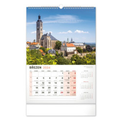 Nástěnný kalendář 2024 Kostely a poutní místa