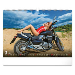Nástěnný kalendář 2024 Girls & Bikes 