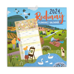 Nástěnný kalendář 2024 Rodinný plánovací