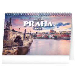 Stolní kalendář 2024 Praha - Miluju Prahu 