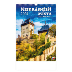 Nástěnný kalendář 2024 - Nejkrásnější místa ČR