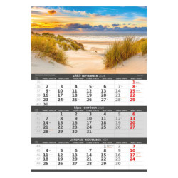 Nástěnný kalendář 2024 - Pobřeží  – 3měsíční/Pobrežie – 3mesačné 