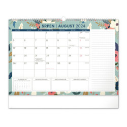 Nástěnný plánovací kalendář 2024 Květy 