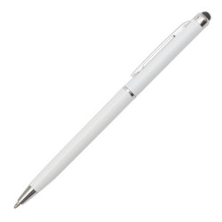 TOUCH POINT plastové kuličkové pero, bílá