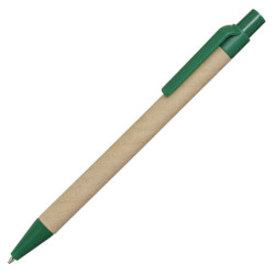ECO PEN kuličkové pero, zelená/hnědá