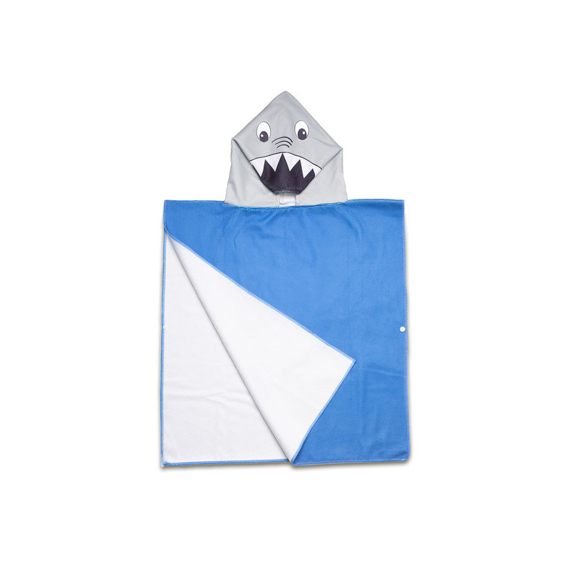 SHARKY ručník s kapucí, modrá