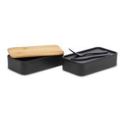 MACHICO dvojitá krabička na jídlo, černá