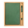 FOREST sada zápisníku a pera v dárkové krabičce, zelená