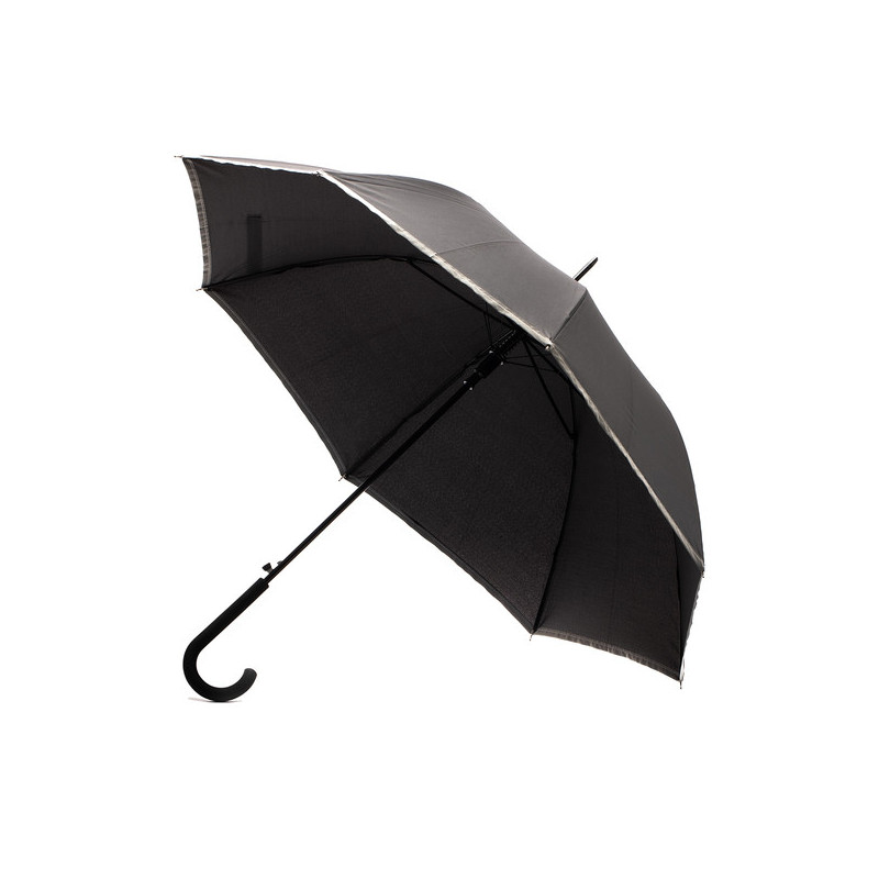 REFU automatický deštník s reflexním lemem, černá