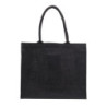 NATURAL SHOPPER nákupní taška z juty, černá
