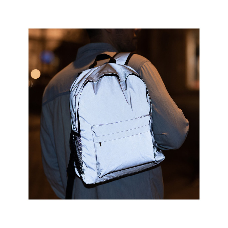 ANTAR reflexní batoh na laptop, stříbrná