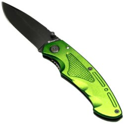 SCHWARZWOLF MATRIX Zavírací nůž s pojistkou, zelený