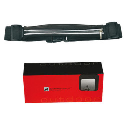 SCHWARZWOLF RAVIK Multifunkční elastický pás s kapsou, černý