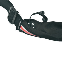 SCHWARZWOLF RAVIK Multifunkční elastický pás s kapsou, červený