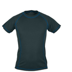 SCHWARZWOLF PASSAT MEN funkční tričko, modré prošívání, M