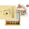 REMMY Sada her, obsahuje 5 kostek a 52 hracích karet