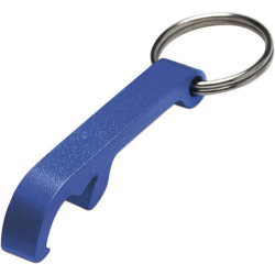ALVAR Kovový přívěsek na klíče - otvírák lahví, modrý