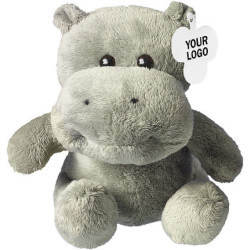 HIPPO Plyšová hračka - hroch s visačkou pro potisk, 20 cm
