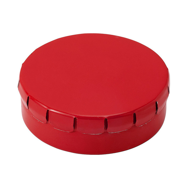 KAPSÍK Kovová krabička s mentolovými bonbony, cca 40 ks, červená