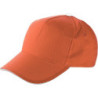 PROGRESA Pětipanelová bavlněná čepice, oranžová