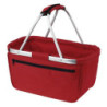 BERNARD Skládací nákupní košík s kapsou na zip, červená