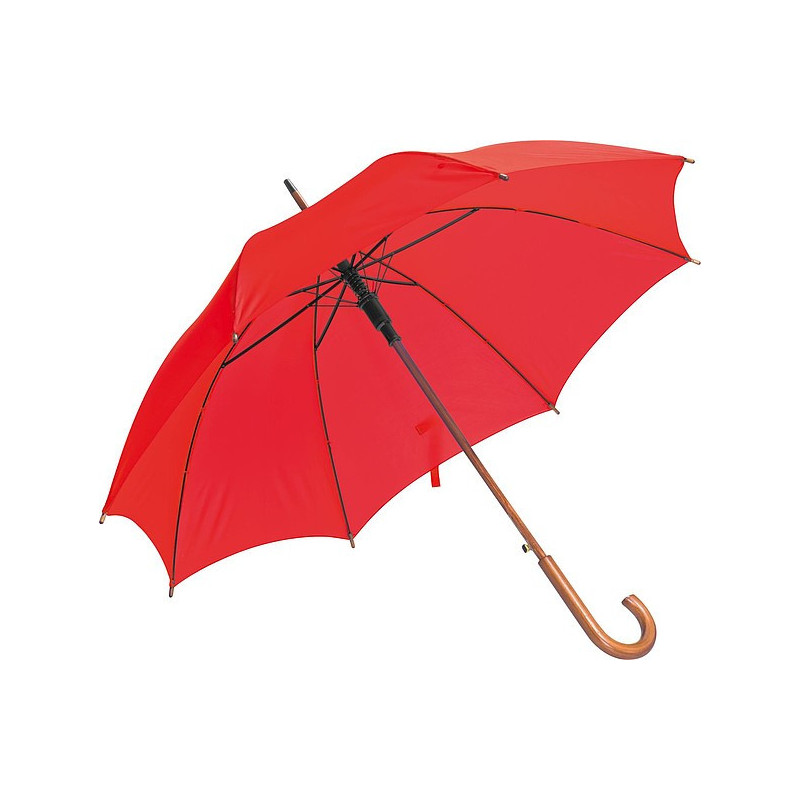SERGAR Automatický holový deštník, červený