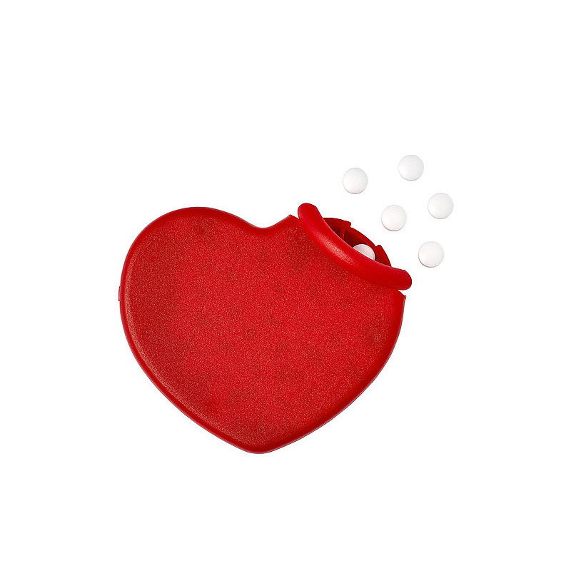ELENI Krabička s mentolovými bonbony bez cukru ve tvaru srdce