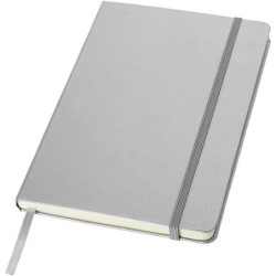 KALON Zápisník A5 se záložkou, 80 stran, stříbrný