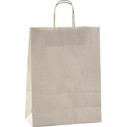 ERNA 18 Papírová taška 18 x 8 x 24 cm, kroucená držadla, bílá