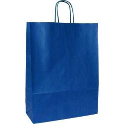 ANKA 32 Papírová taška 32 × 13 × 42,5 cm, kroucená držadla, modrá