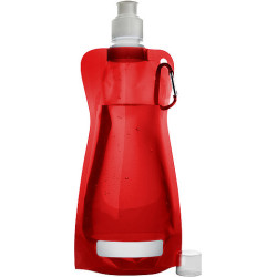 DUNCAN Rolovací plastová láhev s klipem, 420 ml, červená