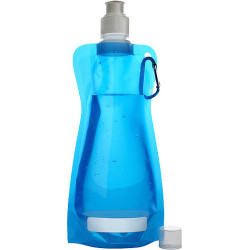 DUNCAN Rolovací plastová láhev s klipem, 420 ml, světle modrá