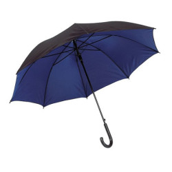 RICHTER Automatický klasický deštník s černou venkovní stranou a modrým vnitřkem