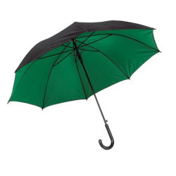 RICHTER Automatický klasický deštník s černou venkovní stranou a zeleným vnitřkem