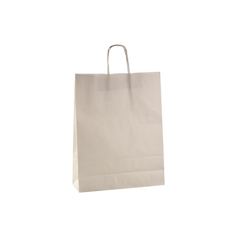 ERNA 32 Papírová taška 32 × 14 × 42 cm, kroucená držadla, bílá
