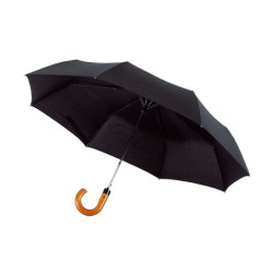 REUS Skládací automatický deštník, černý