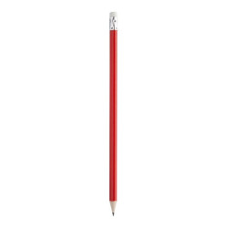 GORETA Dřevěná tužka s gumou, červená