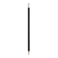 GORETA Dřevěná tužka s gumou, černá