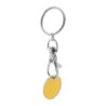 SERINO Kovový přívěsek na klíče s žetonem do nákupního vozíku, žlutý