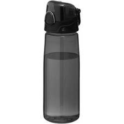 CAPRIA Sportovní tritanová láhev s odklápěcím víčkem, 700 ml, černá