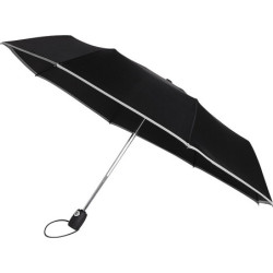 KALAM Skládací automatický větruvzdorný deštník, šedý
