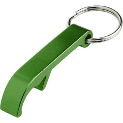 ALVAR Kovový přívěsek na klíče - otvírák lahví, zelený