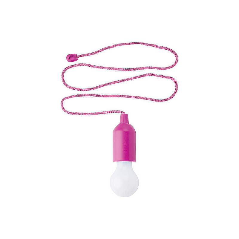 PULLER Závěsná svítilna ve tvaru žárovky s LED žárovkou, růžová