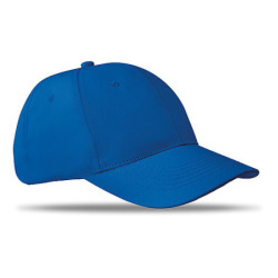 TAZOLA Šestipanelová čepice z bavlněného kepru, královská modrá